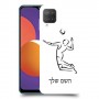 שחקן כדורעף כיסוי מגן קשיח בעיצוב אישי עם השם שלך ל Samsung Galaxy M12 יחידה אחת סקרין מובייל