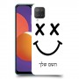 סמיילי כיסוי מגן קשיח בעיצוב אישי עם השם שלך ל Samsung Galaxy M12 יחידה אחת סקרין מובייל