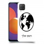עולם כיסוי מגן קשיח בעיצוב אישי עם השם שלך ל Samsung Galaxy M12 יחידה אחת סקרין מובייל