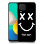 סמיילי כיסוי מגן קשיח בעיצוב אישי עם השם שלך ל Samsung Galaxy M32 יחידה אחת סקרין מובייל