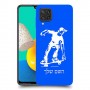ילד סקייטבורד כיסוי מגן קשיח בעיצוב אישי עם השם שלך ל Samsung Galaxy M32 יחידה אחת סקרין מובייל