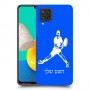 שחקן טניס כיסוי מגן קשיח בעיצוב אישי עם השם שלך ל Samsung Galaxy M32 יחידה אחת סקרין מובייל
