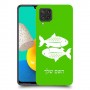 דגים כיסוי מגן קשיח בעיצוב אישי עם השם שלך ל Samsung Galaxy M32 יחידה אחת סקרין מובייל