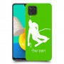סקִי כיסוי מגן קשיח בעיצוב אישי עם השם שלך ל Samsung Galaxy M32 יחידה אחת סקרין מובייל
