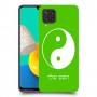 סמל יינג יאנג - סין כיסוי מגן קשיח בעיצוב אישי עם השם שלך ל Samsung Galaxy M32 יחידה אחת סקרין מובייל