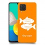 דגים כיסוי מגן קשיח בעיצוב אישי עם השם שלך ל Samsung Galaxy M32 יחידה אחת סקרין מובייל