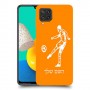 שחקן כדורגל כיסוי מגן קשיח בעיצוב אישי עם השם שלך ל Samsung Galaxy M32 יחידה אחת סקרין מובייל