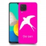 ציפור לבלוע כיסוי מגן קשיח בעיצוב אישי עם השם שלך ל Samsung Galaxy M32 יחידה אחת סקרין מובייל