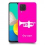 חצוצרה כיסוי מגן קשיח בעיצוב אישי עם השם שלך ל Samsung Galaxy M32 יחידה אחת סקרין מובייל