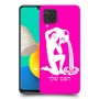 דלי כיסוי מגן קשיח בעיצוב אישי עם השם שלך ל Samsung Galaxy M32 יחידה אחת סקרין מובייל