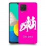 תאומים כיסוי מגן קשיח בעיצוב אישי עם השם שלך ל Samsung Galaxy M32 יחידה אחת סקרין מובייל
