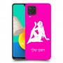 בתולה כיסוי מגן קשיח בעיצוב אישי עם השם שלך ל Samsung Galaxy M32 יחידה אחת סקרין מובייל