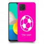 כדורגל - כדור כיסוי מגן קשיח בעיצוב אישי עם השם שלך ל Samsung Galaxy M32 יחידה אחת סקרין מובייל