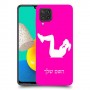 אימון ספורט - אישה כיסוי מגן קשיח בעיצוב אישי עם השם שלך ל Samsung Galaxy M32 יחידה אחת סקרין מובייל
