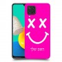 סמיילי כיסוי מגן קשיח בעיצוב אישי עם השם שלך ל Samsung Galaxy M32 יחידה אחת סקרין מובייל