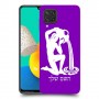 דלי כיסוי מגן קשיח בעיצוב אישי עם השם שלך ל Samsung Galaxy M32 יחידה אחת סקרין מובייל