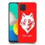 זאב כיסוי מגן קשיח בעיצוב אישי עם השם שלך ל Samsung Galaxy M32 יחידה אחת סקרין מובייל