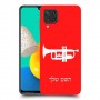 חצוצרה כיסוי מגן קשיח בעיצוב אישי עם השם שלך ל Samsung Galaxy M32 יחידה אחת סקרין מובייל