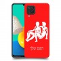 תאומים כיסוי מגן קשיח בעיצוב אישי עם השם שלך ל Samsung Galaxy M32 יחידה אחת סקרין מובייל