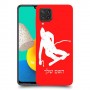 סקִי כיסוי מגן קשיח בעיצוב אישי עם השם שלך ל Samsung Galaxy M32 יחידה אחת סקרין מובייל