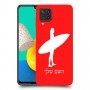 גלישה כיסוי מגן קשיח בעיצוב אישי עם השם שלך ל Samsung Galaxy M32 יחידה אחת סקרין מובייל
