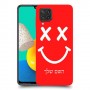 סמיילי כיסוי מגן קשיח בעיצוב אישי עם השם שלך ל Samsung Galaxy M32 יחידה אחת סקרין מובייל