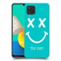 סמיילי כיסוי מגן קשיח בעיצוב אישי עם השם שלך ל Samsung Galaxy M32 יחידה אחת סקרין מובייל