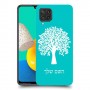 עץ כיסוי מגן קשיח בעיצוב אישי עם השם שלך ל Samsung Galaxy M32 יחידה אחת סקרין מובייל