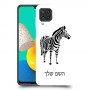 זברה כיסוי מגן קשיח בעיצוב אישי עם השם שלך ל Samsung Galaxy M32 יחידה אחת סקרין מובייל