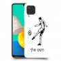 שחקן כדורגל כיסוי מגן קשיח בעיצוב אישי עם השם שלך ל Samsung Galaxy M32 יחידה אחת סקרין מובייל