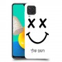 סמיילי כיסוי מגן קשיח בעיצוב אישי עם השם שלך ל Samsung Galaxy M32 יחידה אחת סקרין מובייל