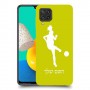כדורגל - אישה כיסוי מגן קשיח בעיצוב אישי עם השם שלך ל Samsung Galaxy M32 יחידה אחת סקרין מובייל
