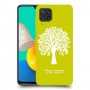 עץ כיסוי מגן קשיח בעיצוב אישי עם השם שלך ל Samsung Galaxy M32 יחידה אחת סקרין מובייל
