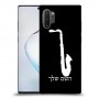 סקספון כיסוי מגן קשיח בעיצוב אישי עם השם שלך ל Samsung Galaxy Note10+ 5G יחידה אחת סקרין מובייל