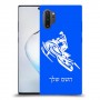 אופנוע שלג כיסוי מגן קשיח בעיצוב אישי עם השם שלך ל Samsung Galaxy Note10+ 5G יחידה אחת סקרין מובייל