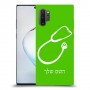 רופא סטטוסקופ כיסוי מגן קשיח בעיצוב אישי עם השם שלך ל Samsung Galaxy Note10+ 5G יחידה אחת סקרין מובייל