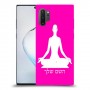 יוגה כיסוי מגן קשיח בעיצוב אישי עם השם שלך ל Samsung Galaxy Note10+ 5G יחידה אחת סקרין מובייל