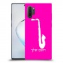 סקספון כיסוי מגן קשיח בעיצוב אישי עם השם שלך ל Samsung Galaxy Note10+ 5G יחידה אחת סקרין מובייל