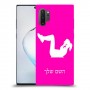 אימון ספורט - אישה כיסוי מגן קשיח בעיצוב אישי עם השם שלך ל Samsung Galaxy Note10+ 5G יחידה אחת סקרין מובייל
