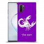 עקרב כיסוי מגן קשיח בעיצוב אישי עם השם שלך ל Samsung Galaxy Note10+ 5G יחידה אחת סקרין מובייל