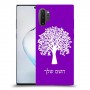 עץ כיסוי מגן קשיח בעיצוב אישי עם השם שלך ל Samsung Galaxy Note10+ 5G יחידה אחת סקרין מובייל