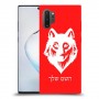 זאב כיסוי מגן קשיח בעיצוב אישי עם השם שלך ל Samsung Galaxy Note10+ 5G יחידה אחת סקרין מובייל