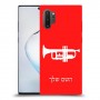 חצוצרה כיסוי מגן קשיח בעיצוב אישי עם השם שלך ל Samsung Galaxy Note10+ 5G יחידה אחת סקרין מובייל