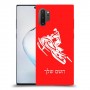 אופנוע שלג כיסוי מגן קשיח בעיצוב אישי עם השם שלך ל Samsung Galaxy Note10+ 5G יחידה אחת סקרין מובייל