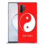 סמל יינג יאנג - סין כיסוי מגן קשיח בעיצוב אישי עם השם שלך ל Samsung Galaxy Note10+ 5G יחידה אחת סקרין מובייל