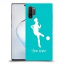 כדורגל - אישה כיסוי מגן קשיח בעיצוב אישי עם השם שלך ל Samsung Galaxy Note10+ 5G יחידה אחת סקרין מובייל