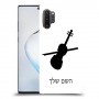 כינור כיסוי מגן קשיח בעיצוב אישי עם השם שלך ל Samsung Galaxy Note10+ 5G יחידה אחת סקרין מובייל
