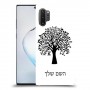 עץ כיסוי מגן קשיח בעיצוב אישי עם השם שלך ל Samsung Galaxy Note10+ 5G יחידה אחת סקרין מובייל