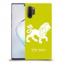אריה כיסוי מגן קשיח בעיצוב אישי עם השם שלך ל Samsung Galaxy Note10+ 5G יחידה אחת סקרין מובייל