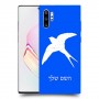 ציפור לבלוע כיסוי מגן קשיח בעיצוב אישי עם השם שלך ל Samsung Galaxy Note10+ יחידה אחת סקרין מובייל